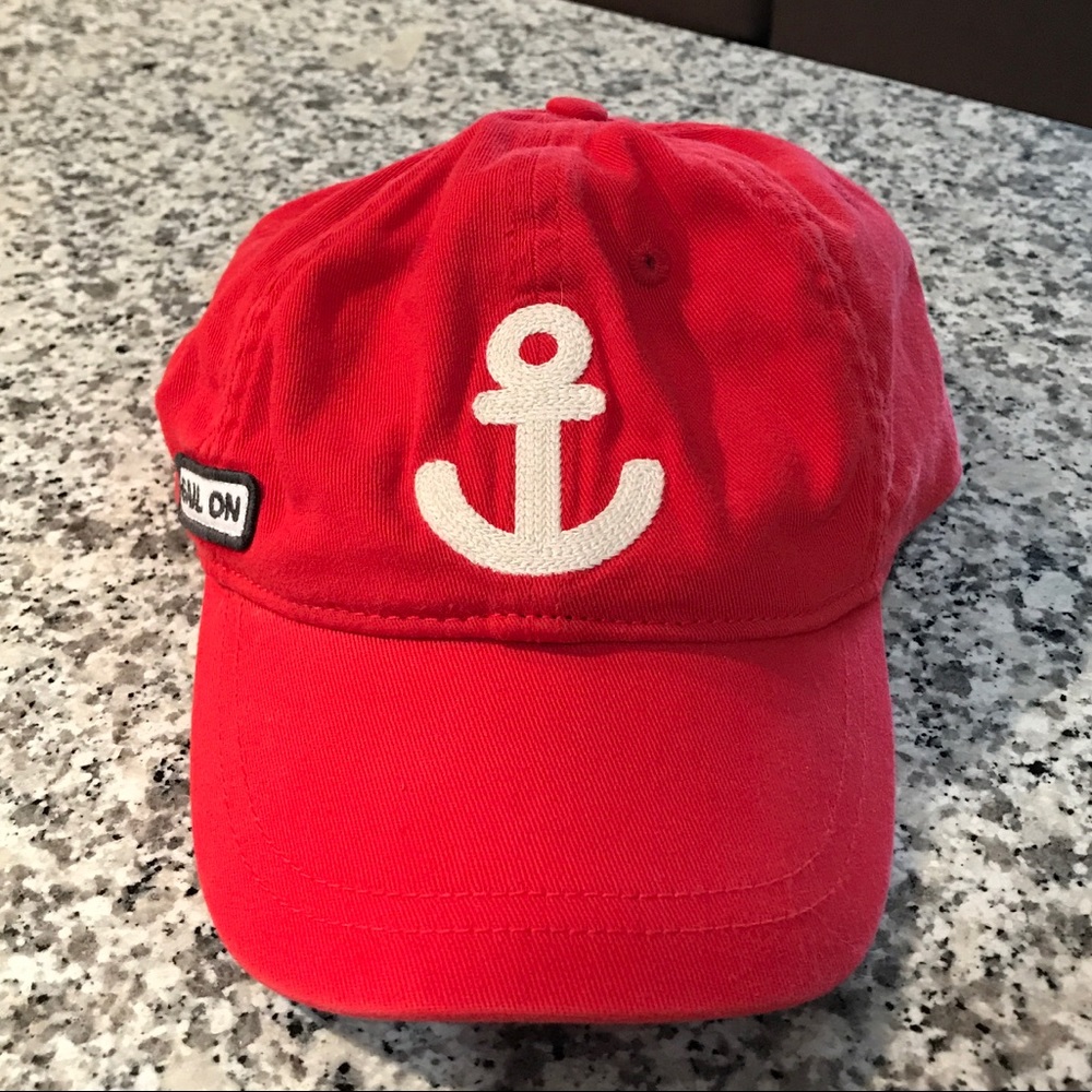 Youth Red Anchor Hat