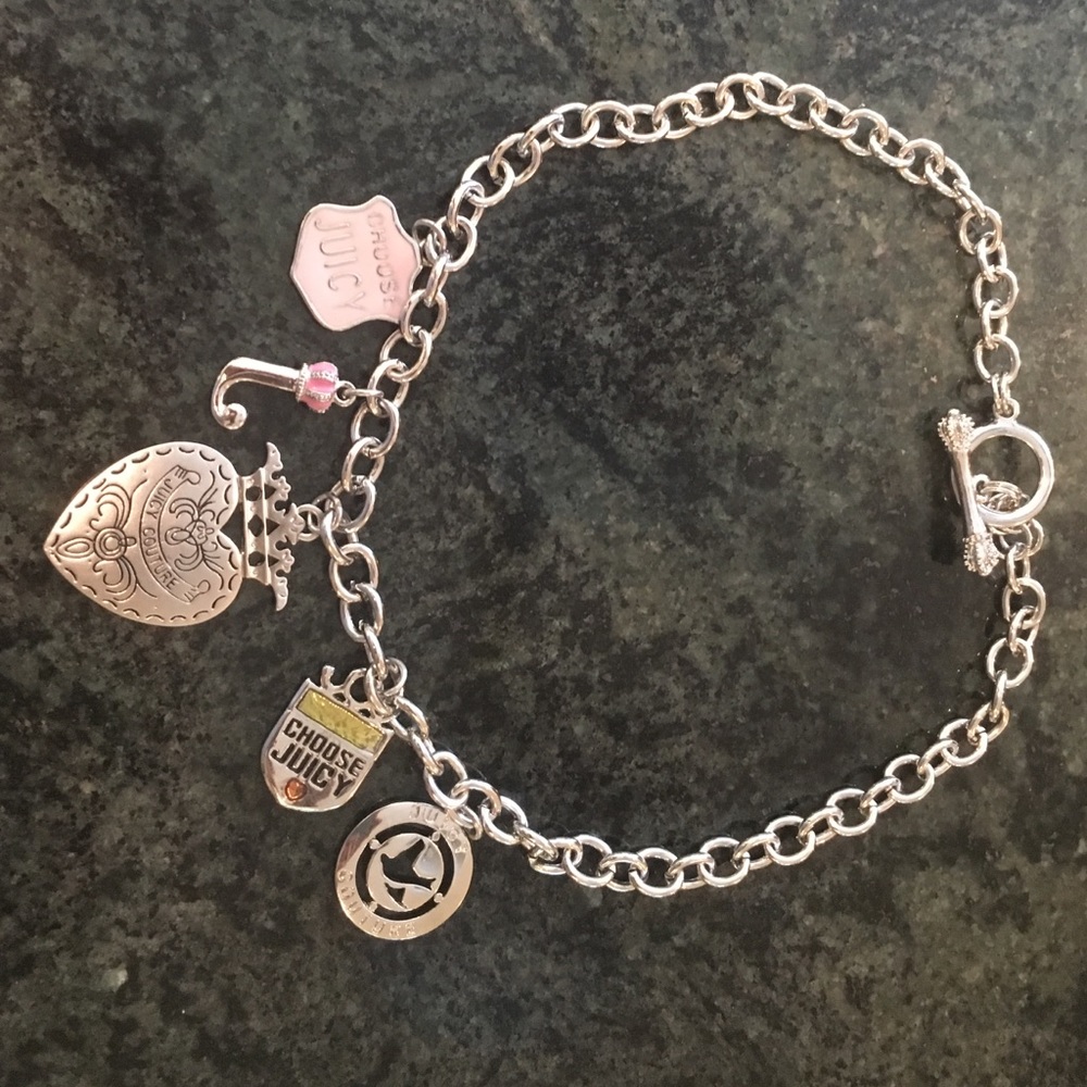 Juicy Couture charm silver choker