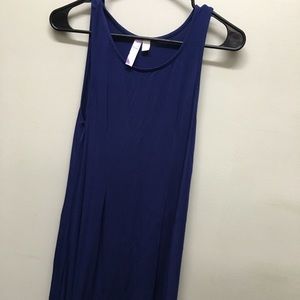 Navy flowing tank top dress