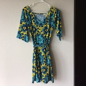 Leota Mosaic Sleeved Dress