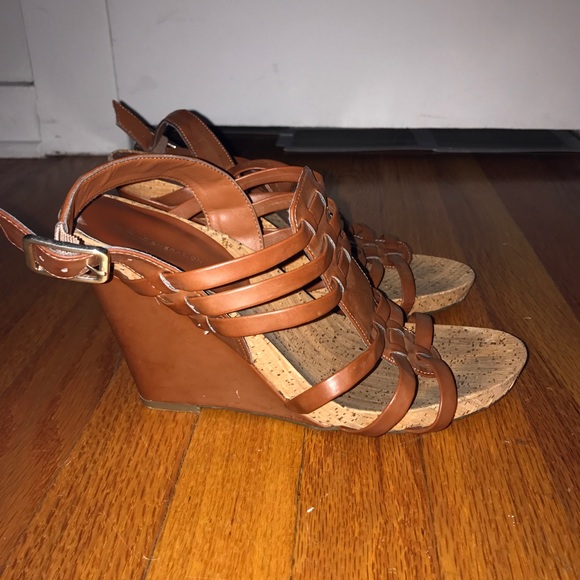 BCBG brown cork wedges - Picture 2 of 4