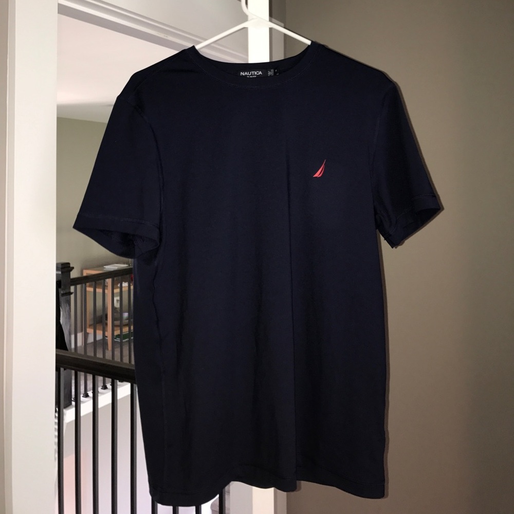 Nautical Custom Slim Fit Navy T-Shirt