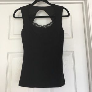 Express black top w/keyhole back, Size XS, NWOT