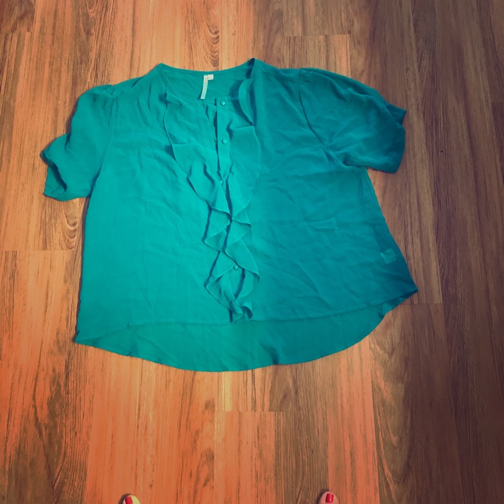Teal blouse
