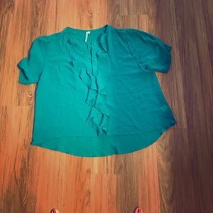 Teal blouse