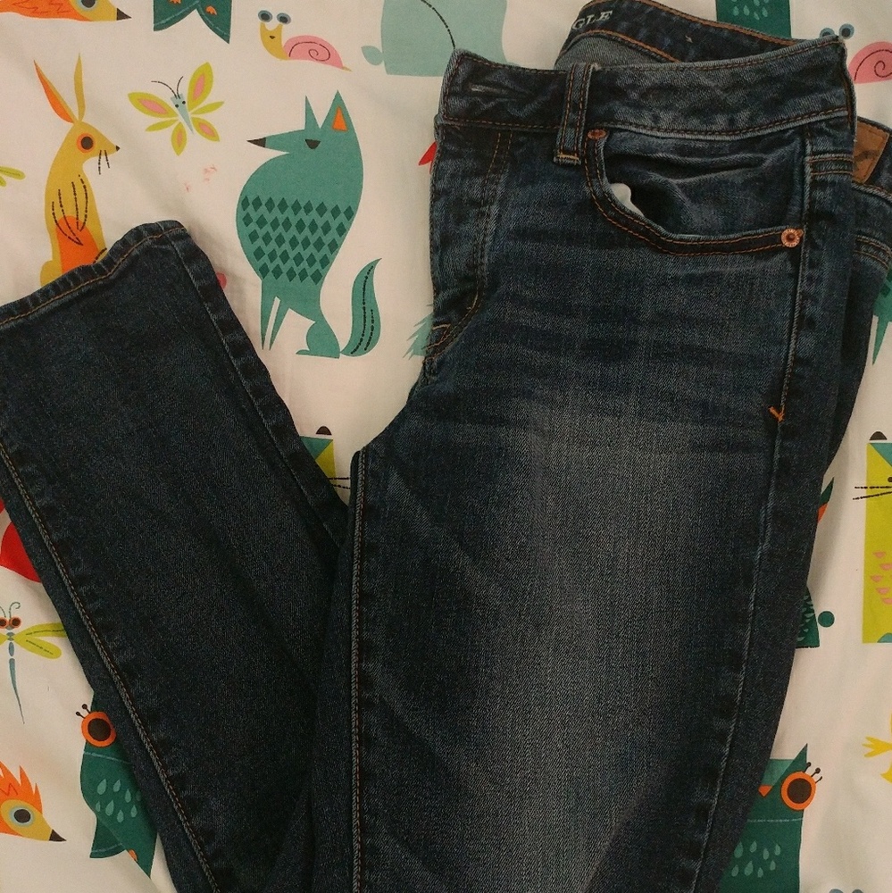 American eagle boy crop jeans
