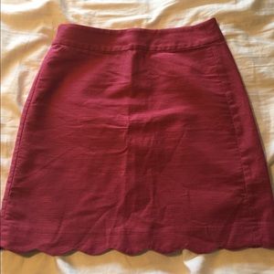 Ann Taylor Loft Scallop Skirt