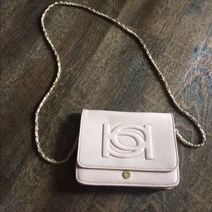 Bebe light pink and gold crossbody!