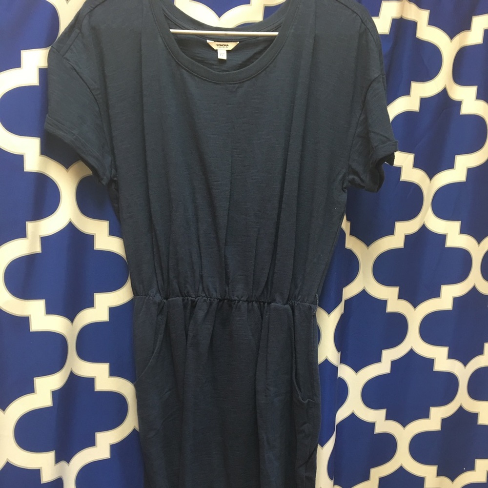 Sonoma navy blue dress with pockets 💃🏼