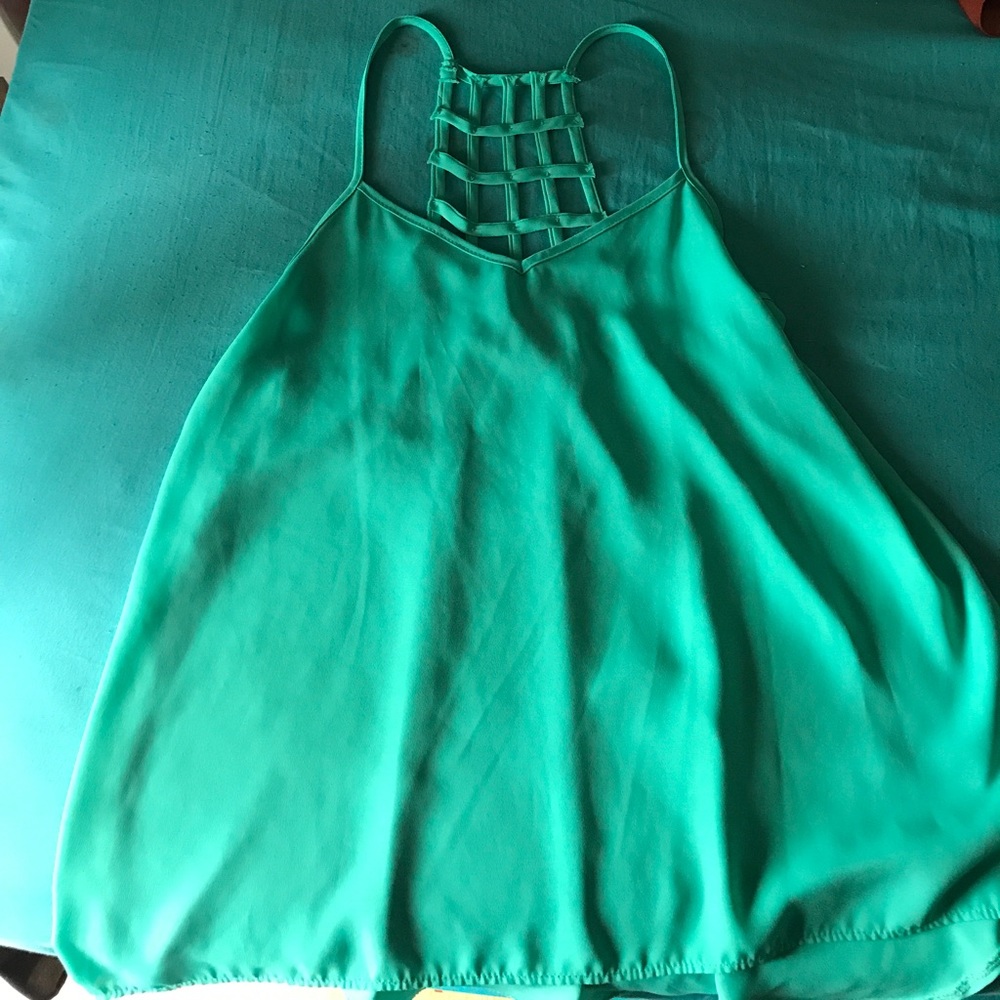 Aqua colored tank top from Rue 21