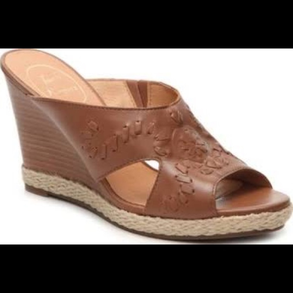 Jack Rogers Sophia Wedges - Cognac