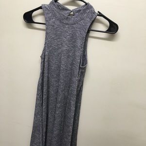 Dark gray sweater dress
