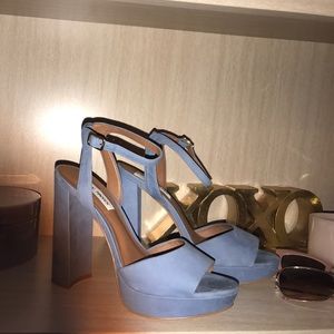 Steve Madden Chunky Heel Open Toe Shoes