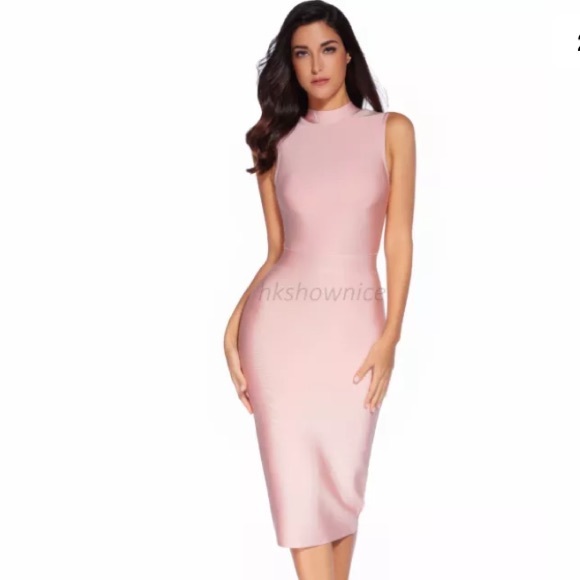 Meilun Dresses & Skirts - Soft pink slimming Bodycon dress