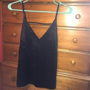 Glamorous - Black Velvet Tank Top