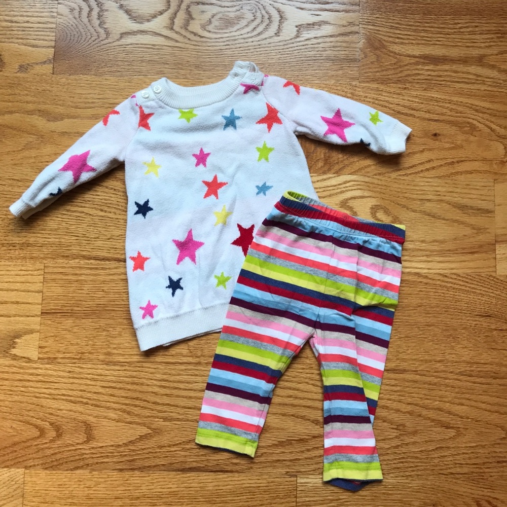 GAP sweater dress & matching leggings