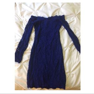 Dillard's Royal Blue Lace Dress