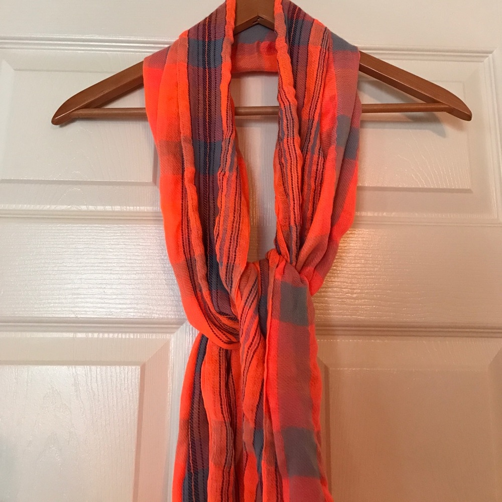 Orange and Blue scarf