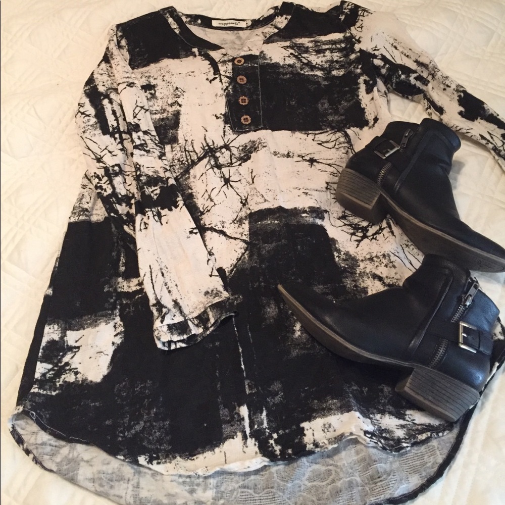 Black & Cream Tunic