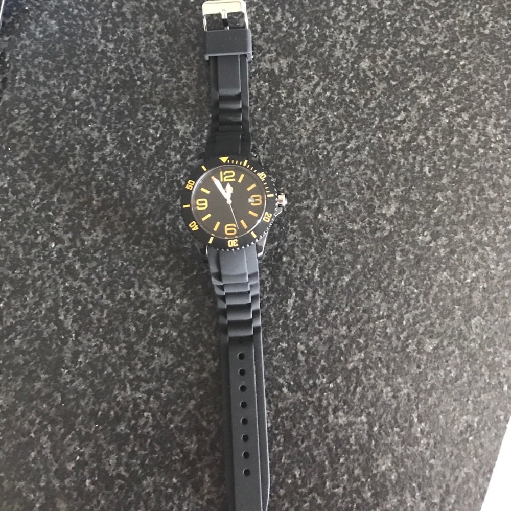 40 nine black and yellow watch
