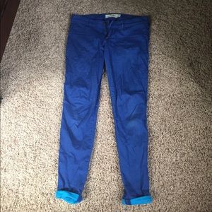 Blue Hollister Skinny Jeans