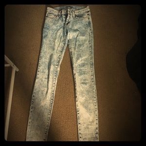Flying monkey acid wash jeans
