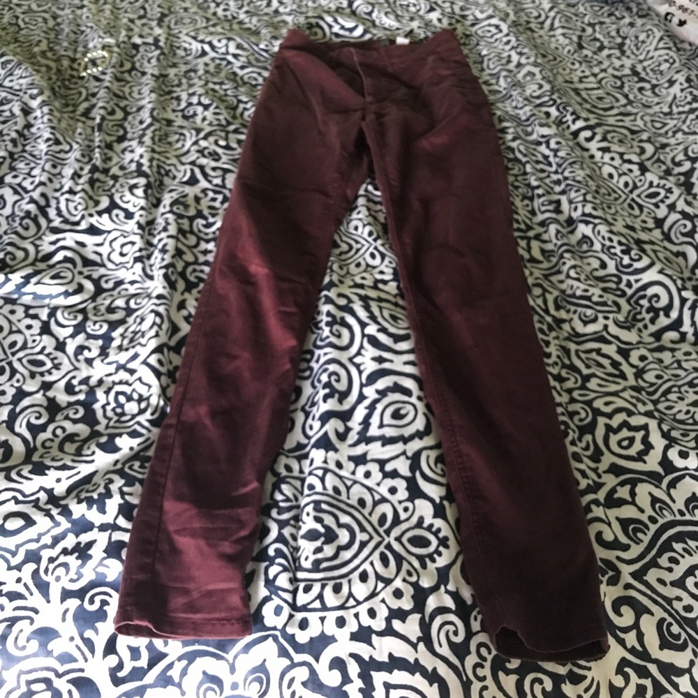 Maroon Jeans