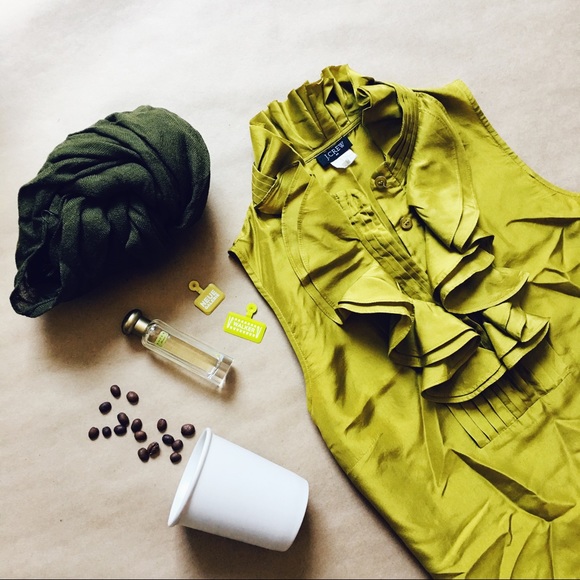 J. Crew Tops - J.Crew Silk Ruffle Blouse