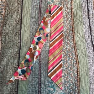 COACH bag/head scarf