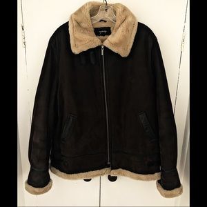 ColeBrook Mens size XL Fleece Lined Leather Jacket