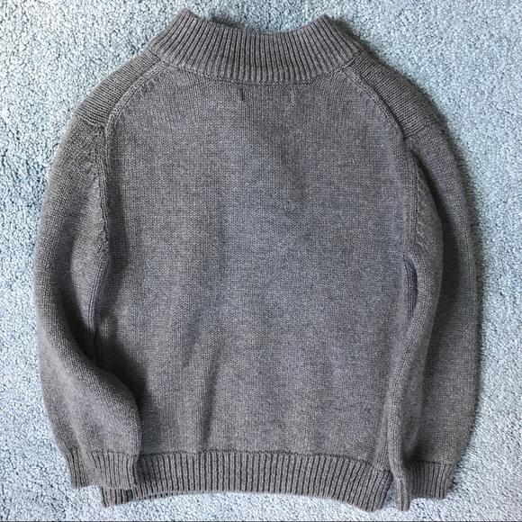Boys gray striped sweater 4T 100% cotton - Picture 3 of 3