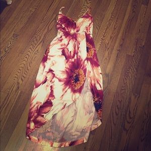Free people floral silk dress