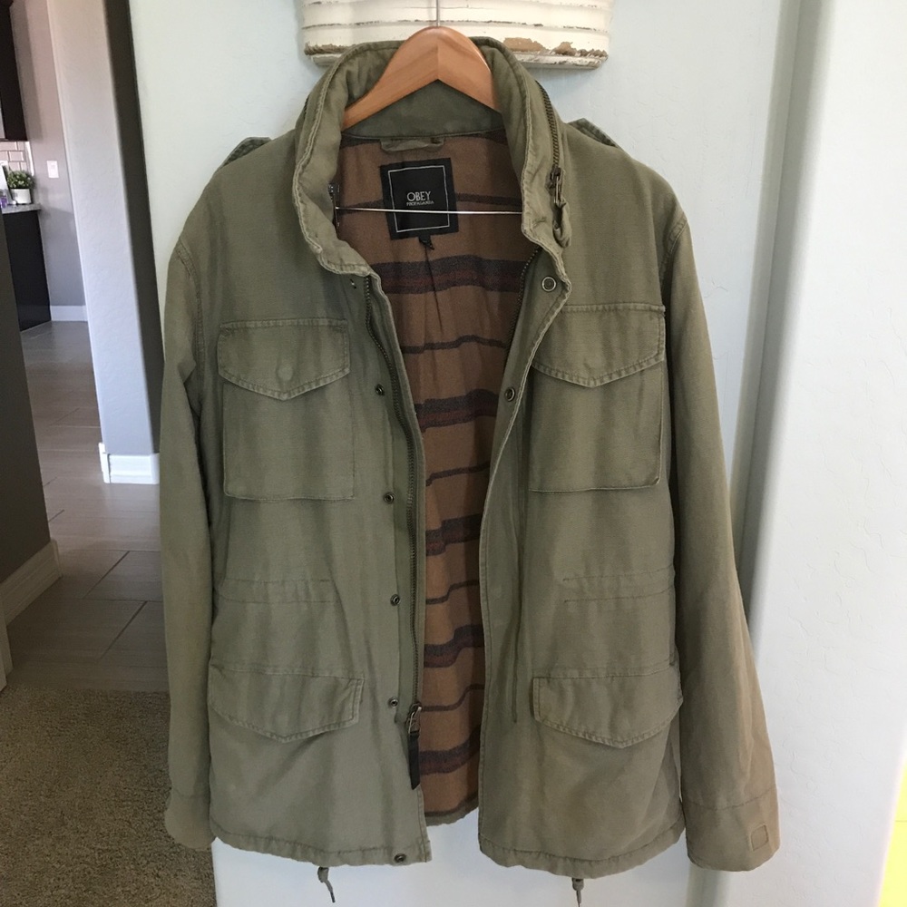 Obey propaganda heavy winter jacket