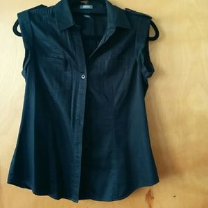 Kenneth Cole Reaction Black Sleeveless Top