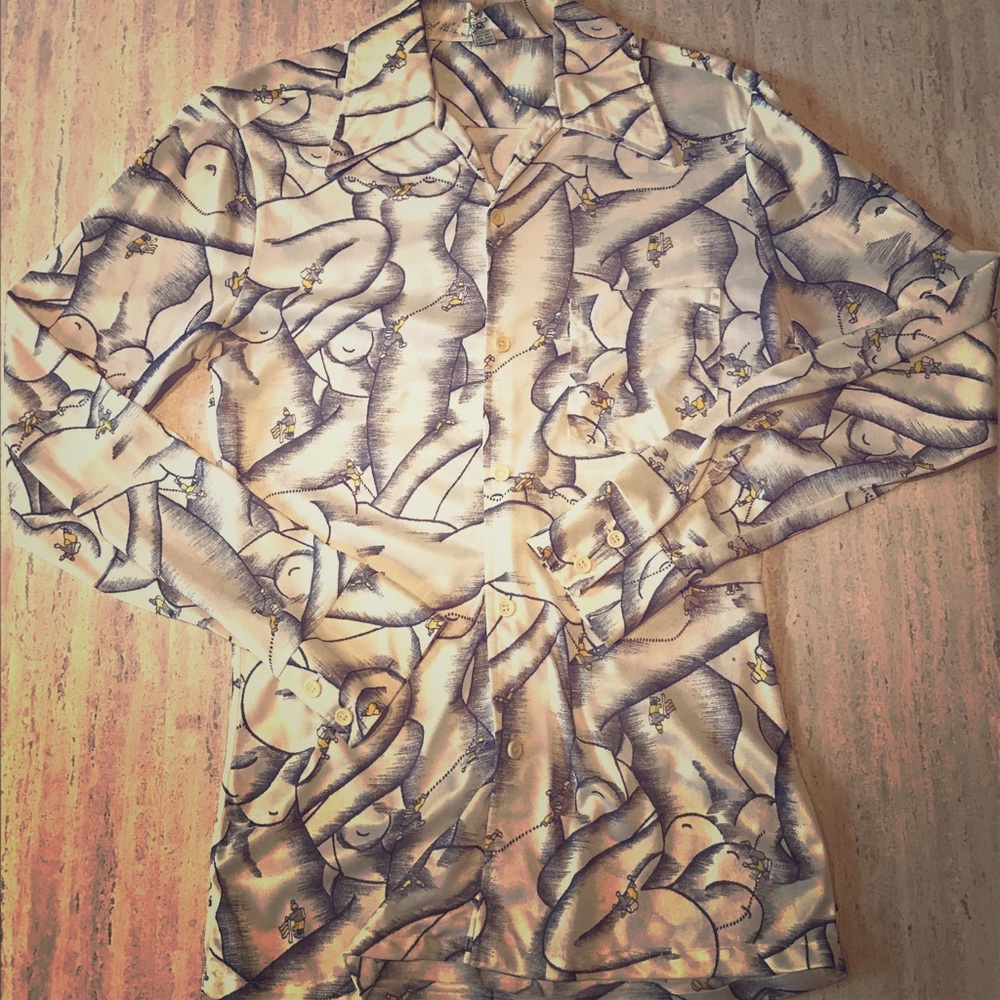 VINTAGE long sleeve button down shirt