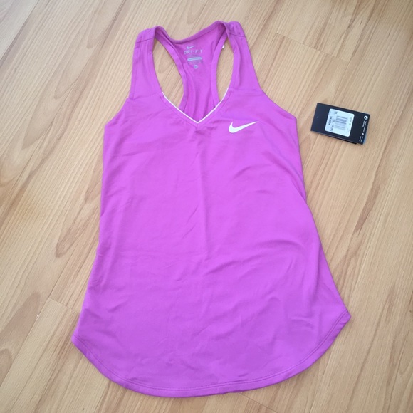 Nike Tops - NWT: Nike sz xs Dri-Fit purple racerback tank