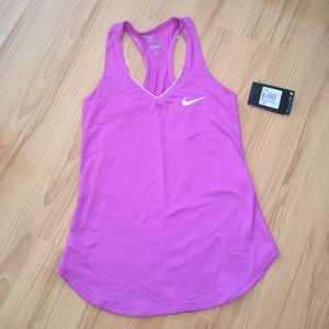 NWT: Nike sz xs Dri-Fit purple racerback tank