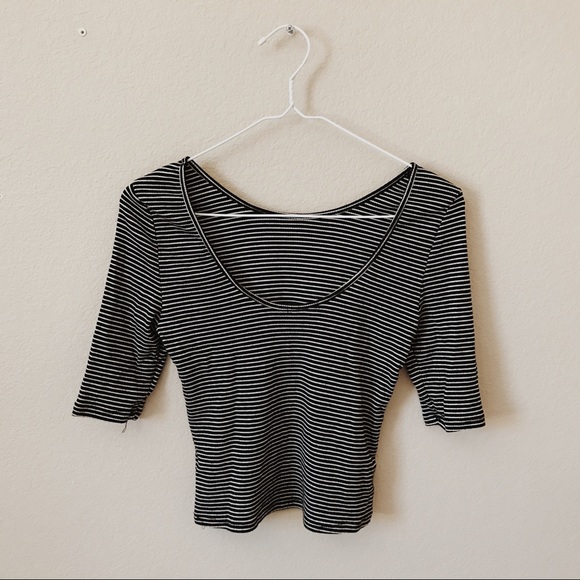 Scoop Back Ribbed Top - Picture 2 of 2