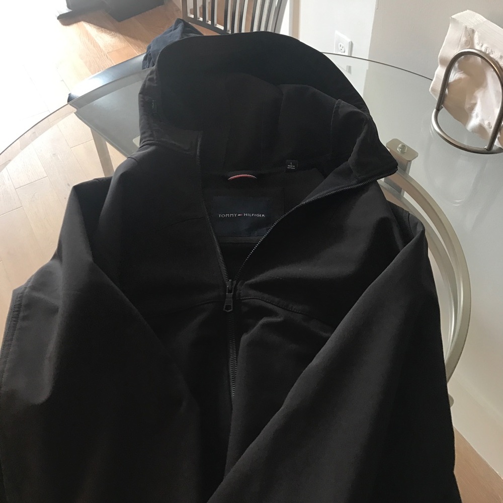 Black Tommy Hilfiger Zip Up Jacket Large