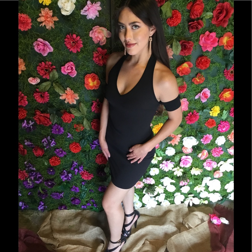Black Halter Dress-Clearance Price-1 M Left - Picture 5 of 6