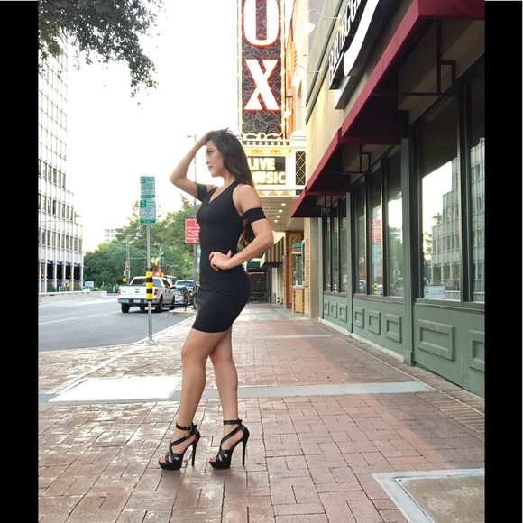 Black Halter Dress-Clearance Price-1 M Left - Picture 4 of 6