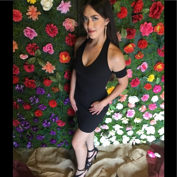 Black Halter Dress-Clearance Price-1 M Left - Picture 5 of 6