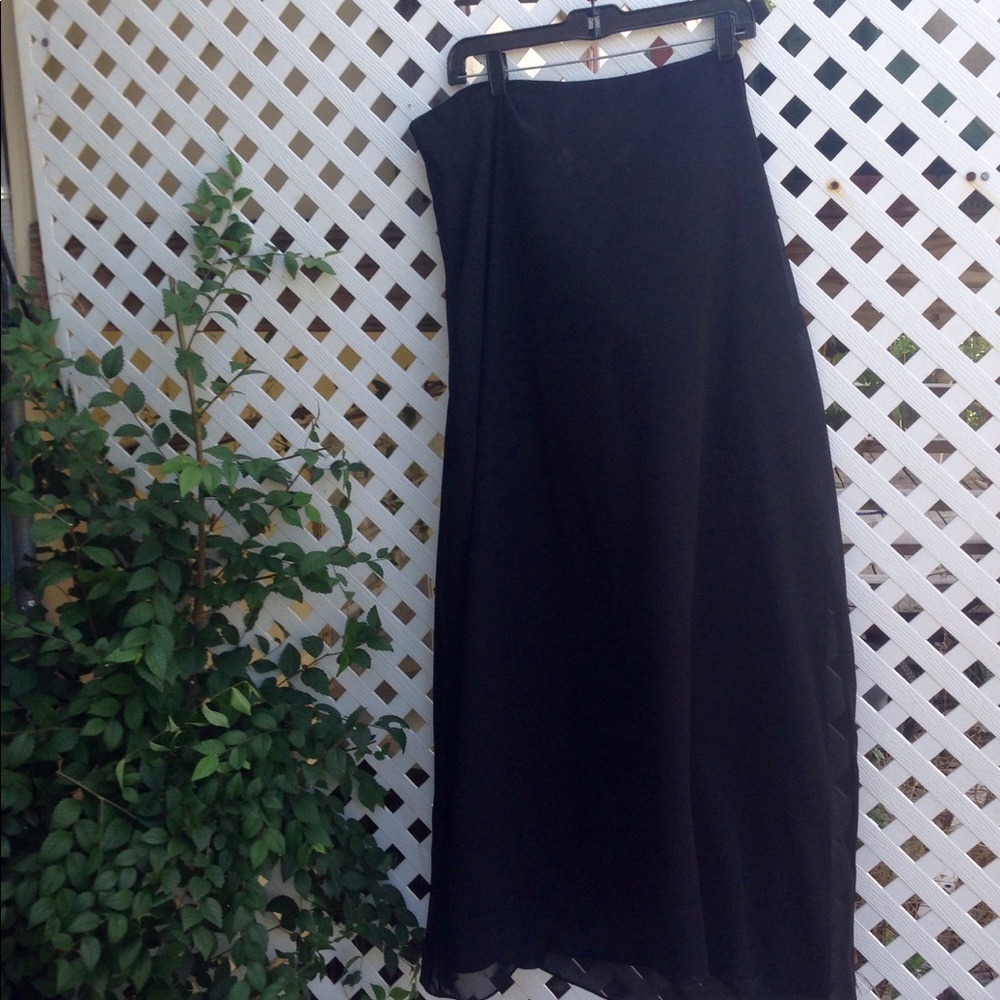 Black David's bridal chiffon skirt