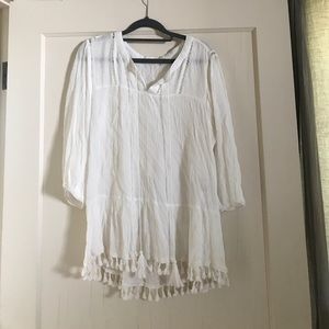 Entro peasant tassel top
