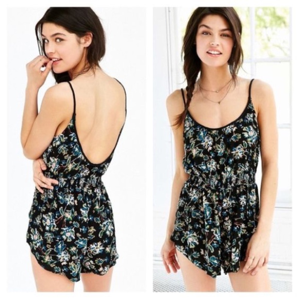 Urban Outfitters Ecote Natasha Low Back Romper