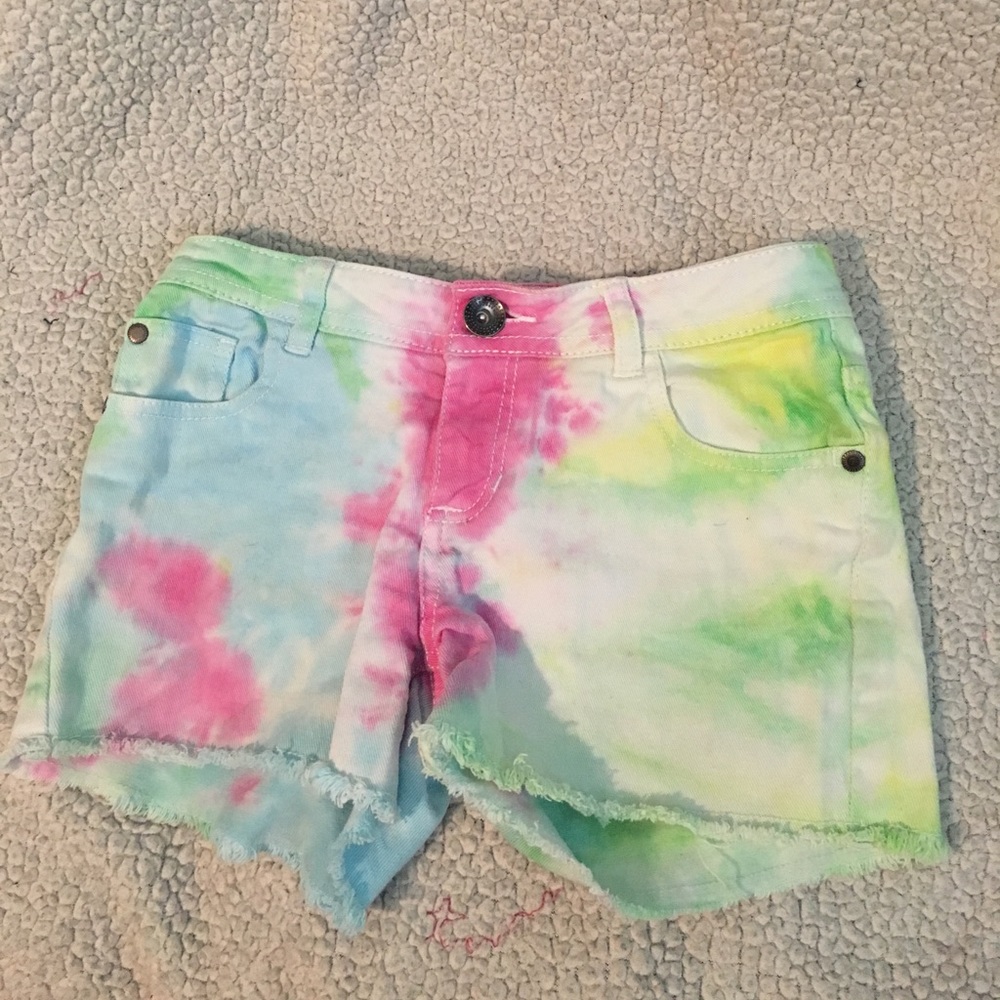 Tie dye shorts