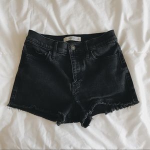 Black Jean Shorts