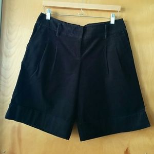 Ann Taylor Loft Black Cordori Shorts
