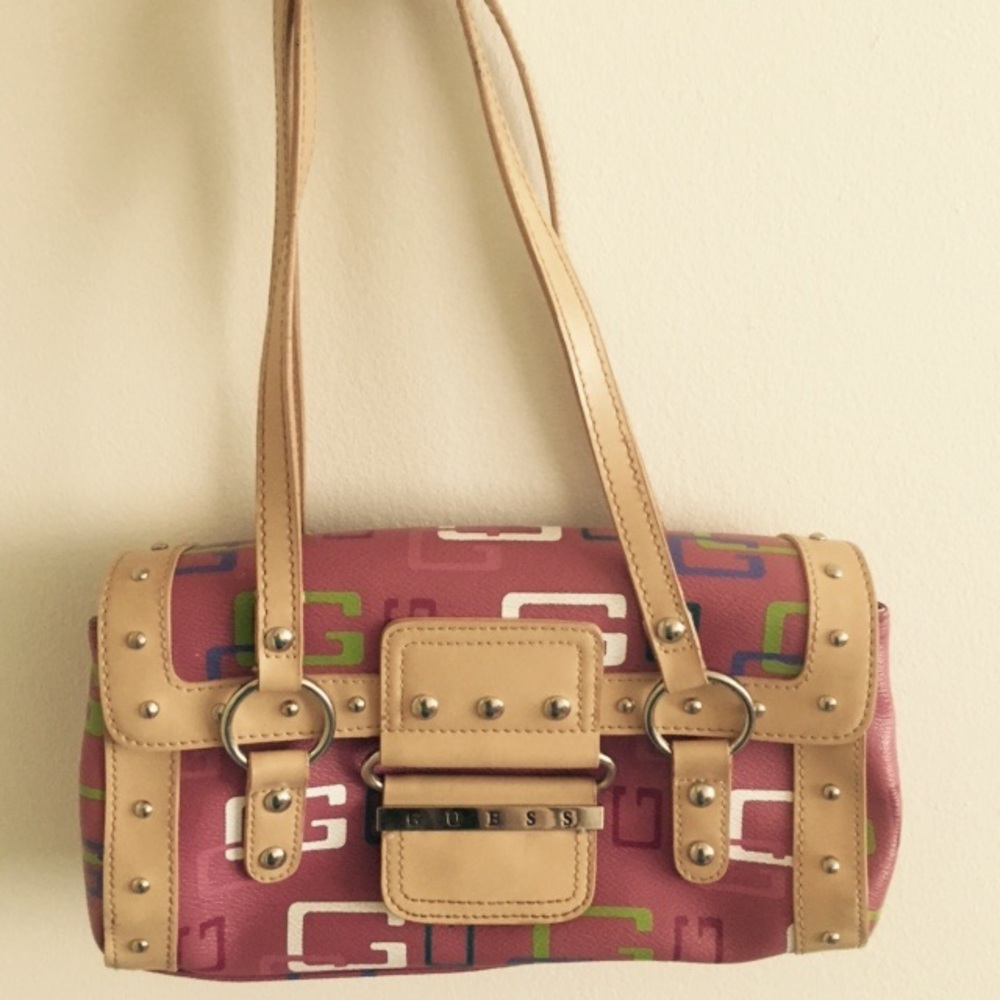 Guess Leather Pink Bag