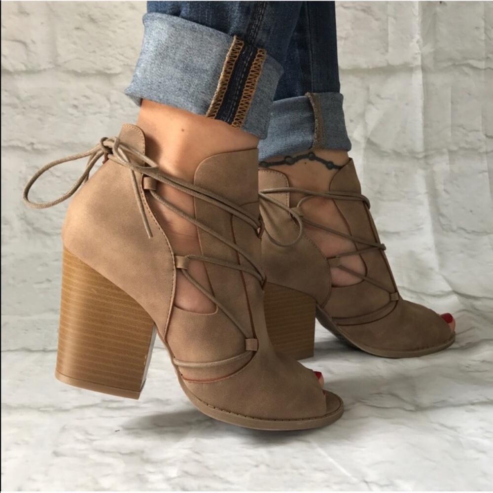 sale✔️Last - Peep toe booties - Picture 4 of 7